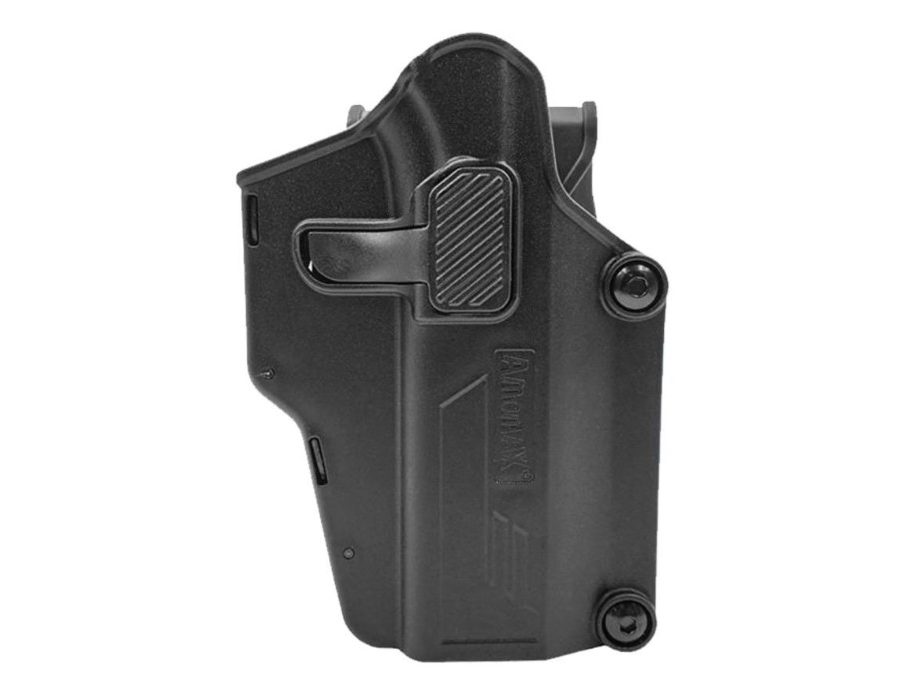 Amomax Holster polymère rotatif Multifit Noir rétention active