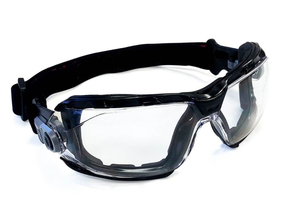 lunette-Masque de protection avec bord mousse et élastique EN166